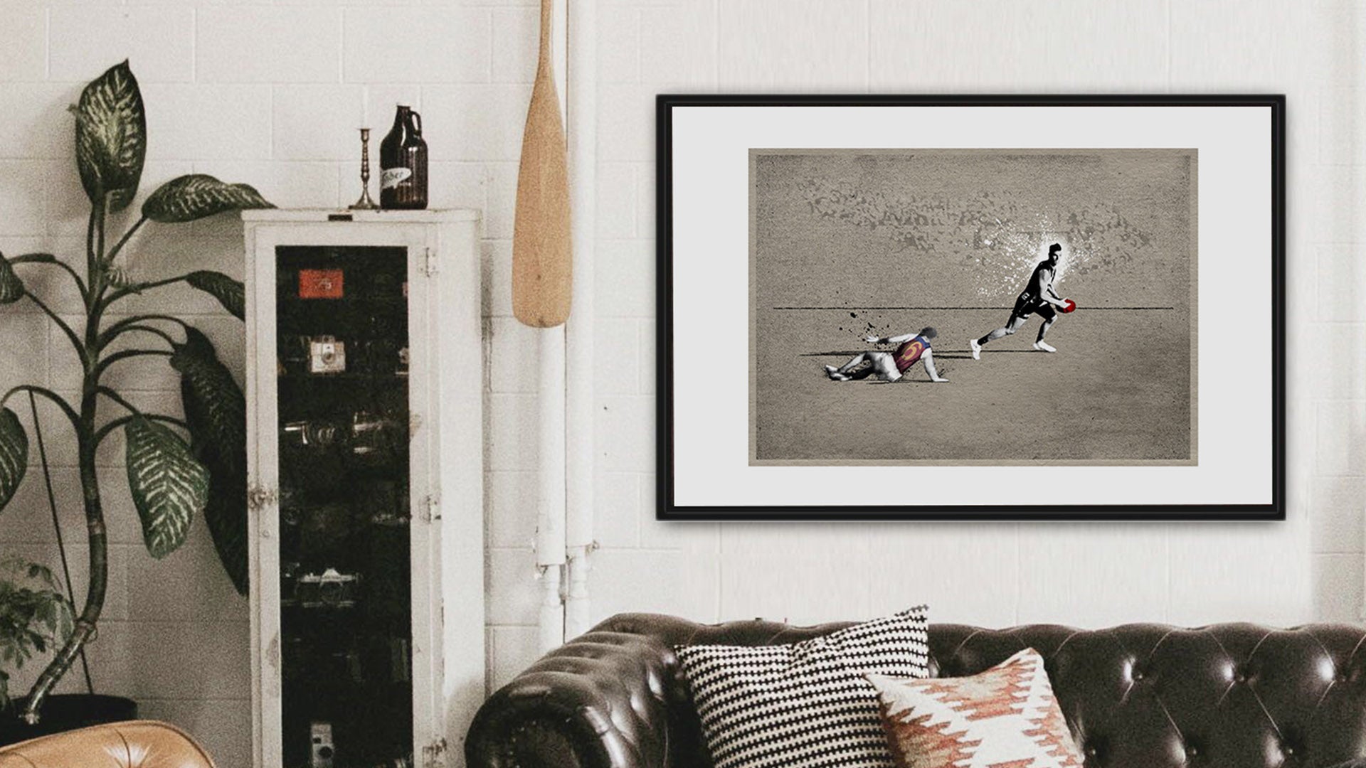 striking sports artworks from the fisher classics creative studio