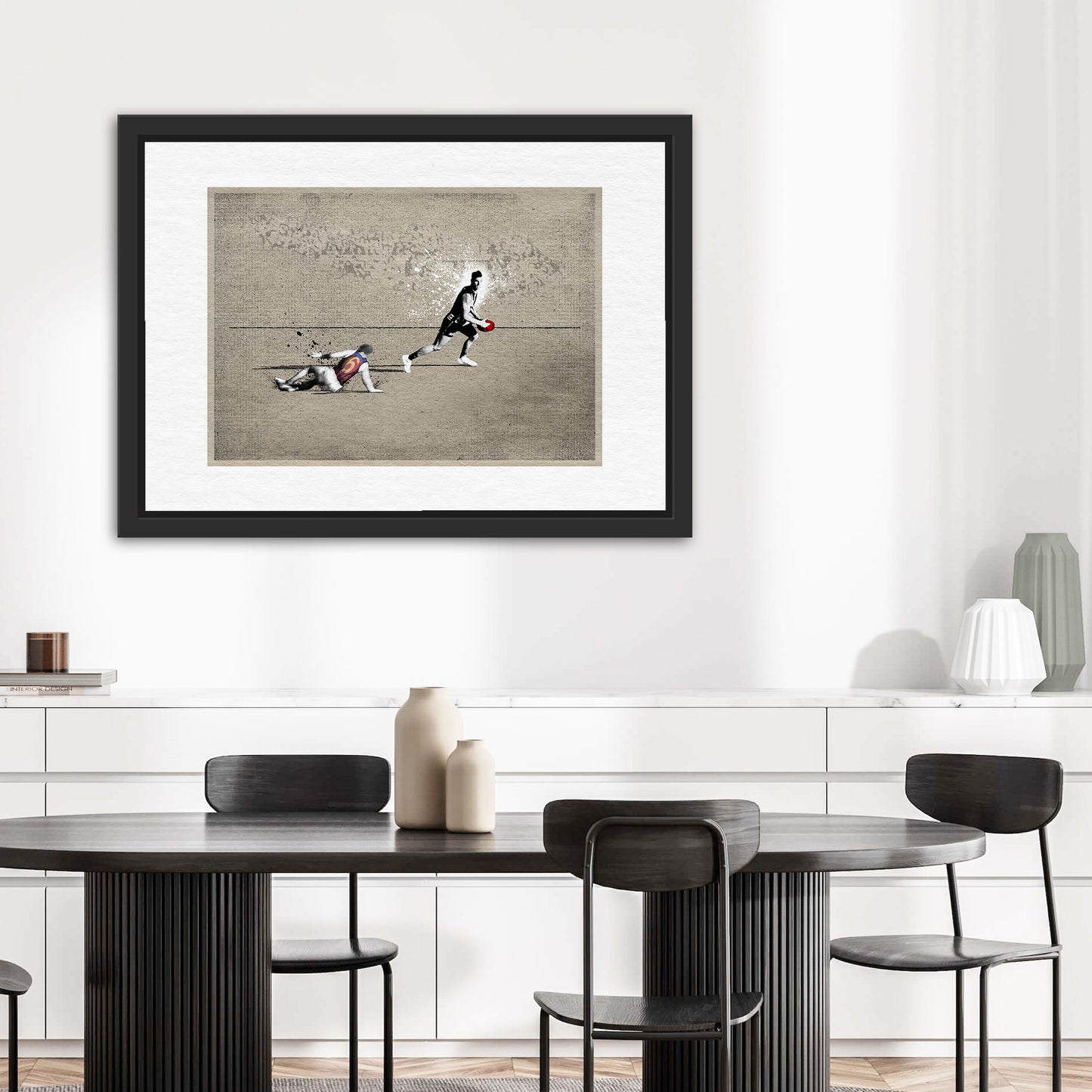 AFL artwork – Craft Mastery for home bar or den
