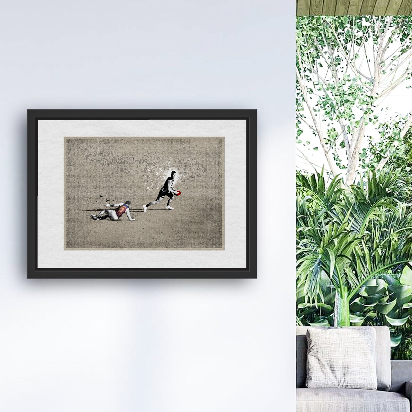 Framed Craft Mastery print styled in prints shop display