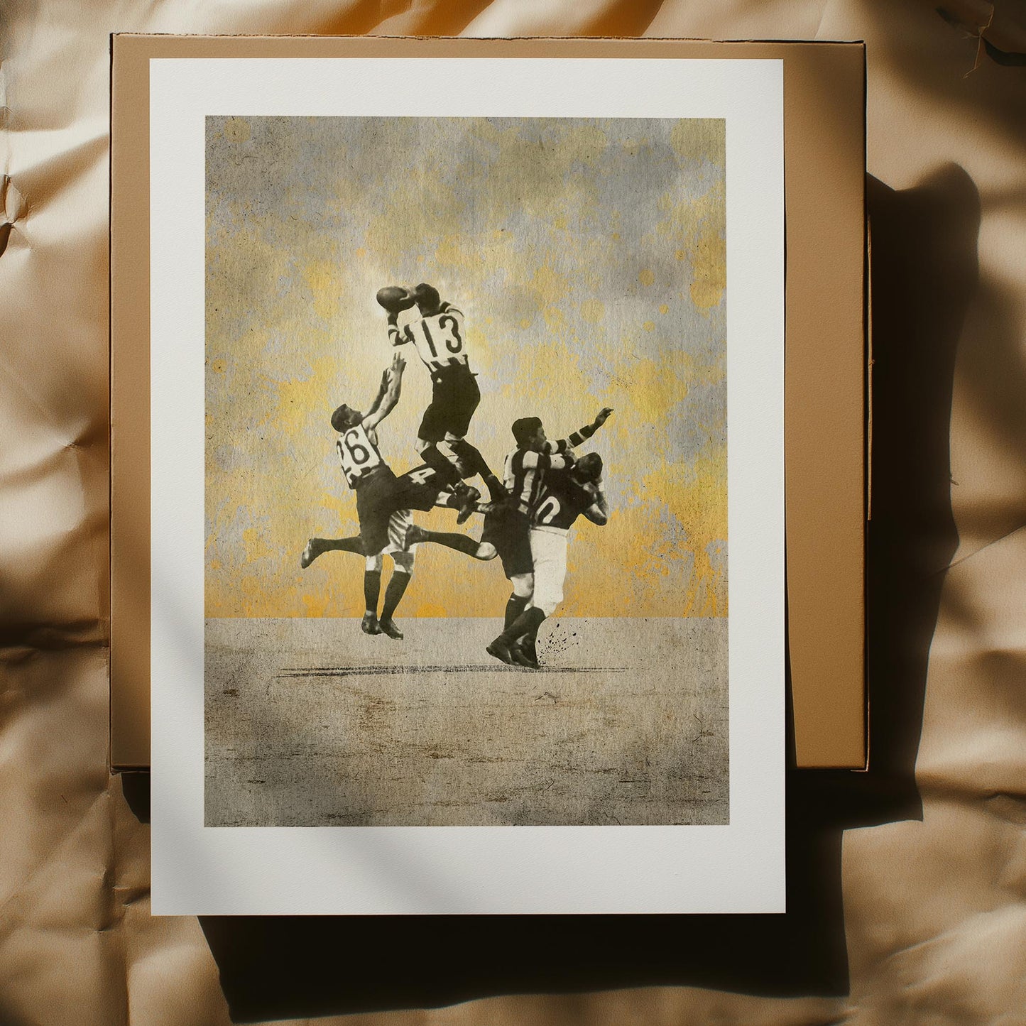Open edition print of Dick Lee’s iconic mark at Victoria Park — ideal for framing or wall display in a modern man cave