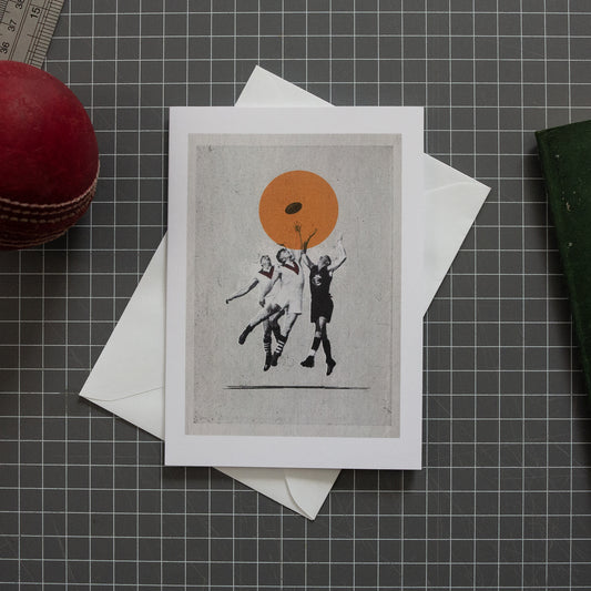 Reach football greeting card with envelope by Fisher Classics.