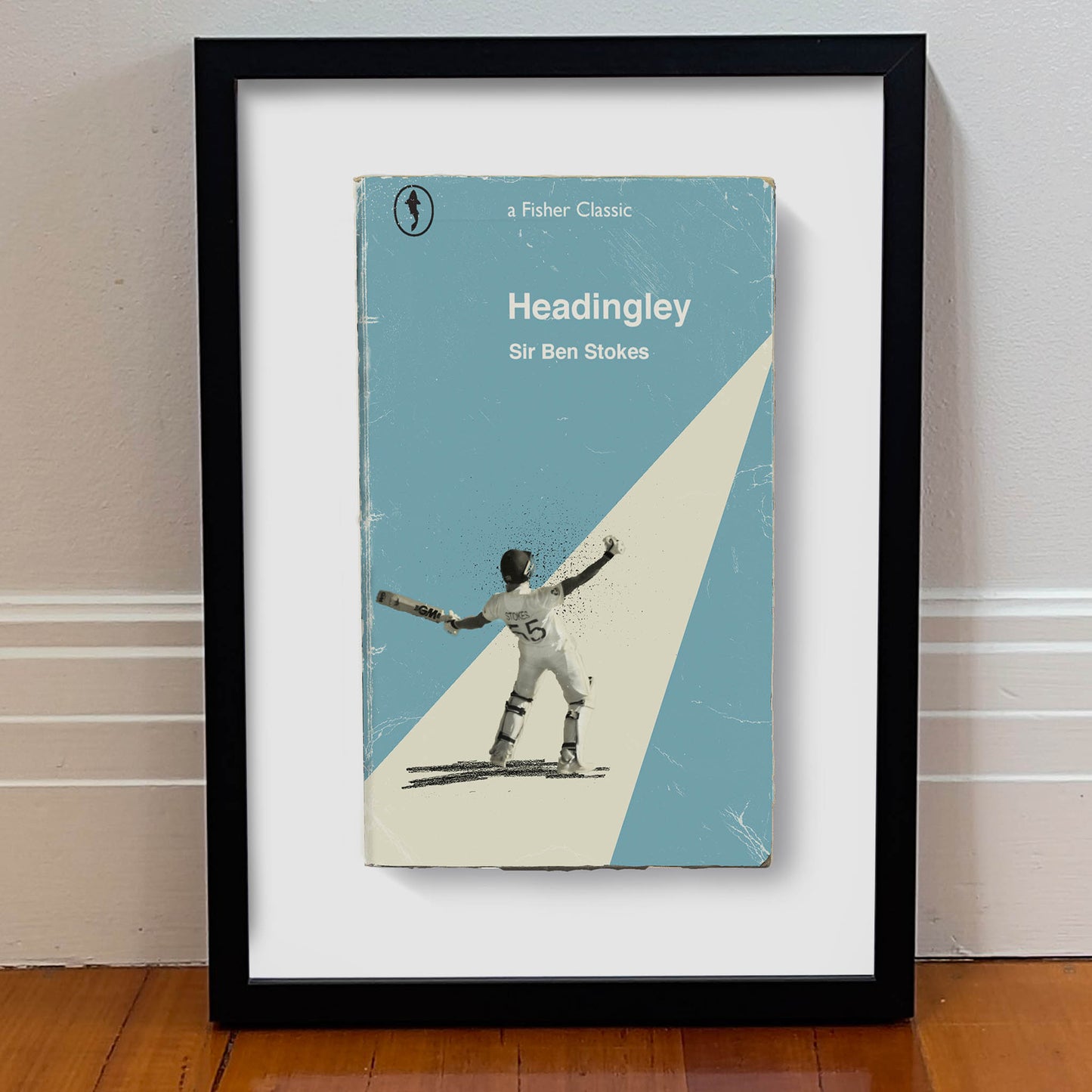 Framed artwork of Ben Stokes ‚ ideal for modern man cave design