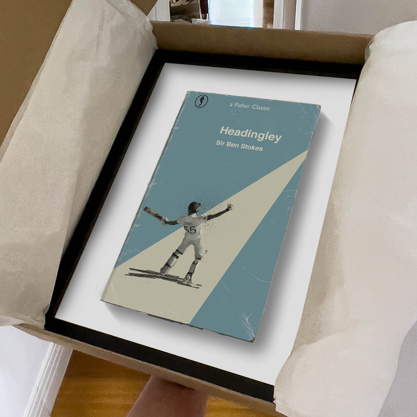 Ben Stokes artwork in packaging ‚ ideal cricket gift for fans