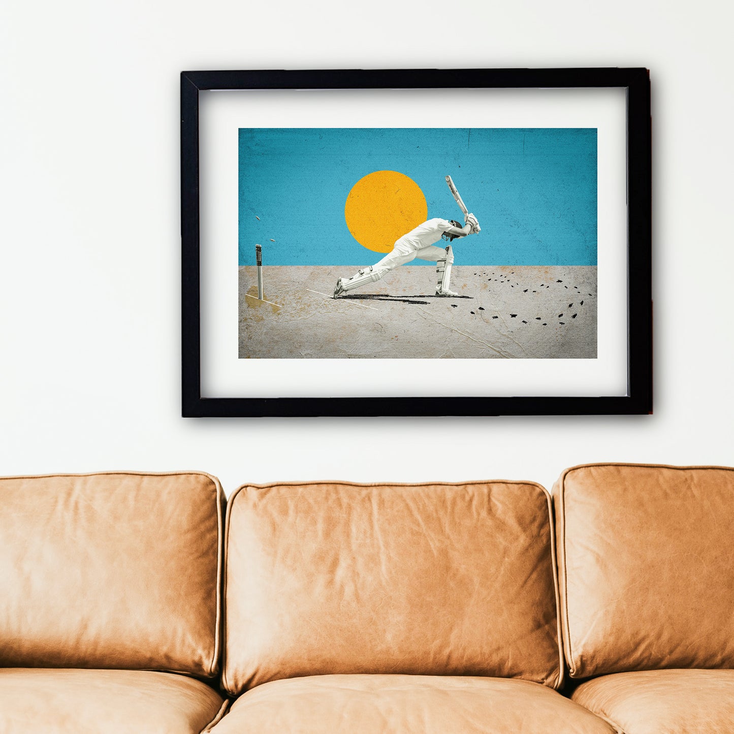 High-contrast Willowman collage – cool man cave feature