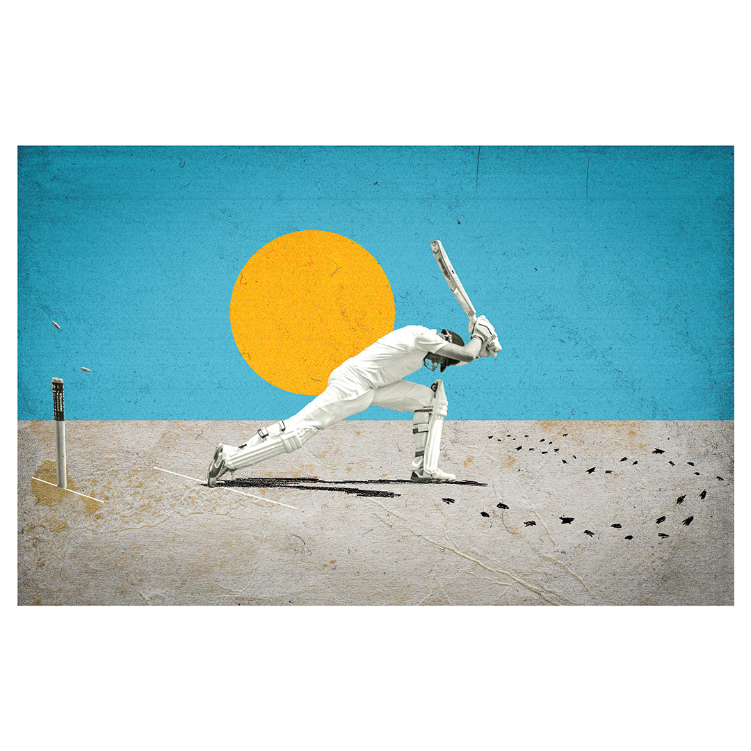 Cricket legend tribute – Willowman print for prints shop feature