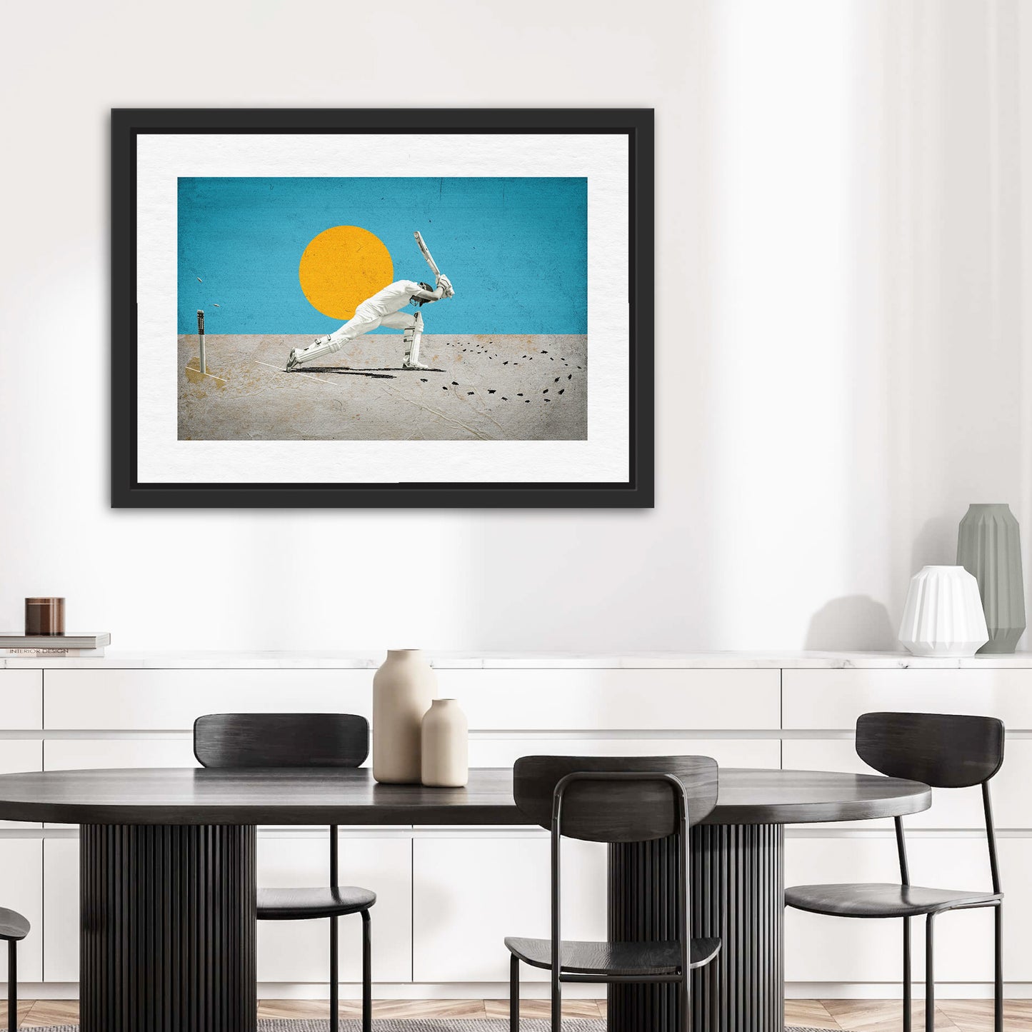Framed Willowman poster – custom print for cricket fan