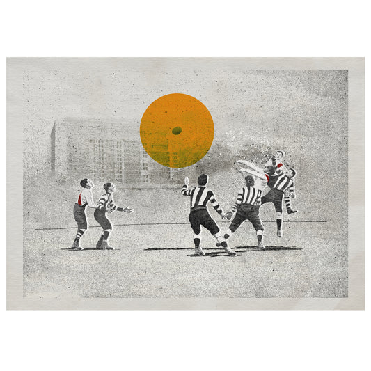 At the Contest – unframed football artwork print, open edition | Fisher Classics
