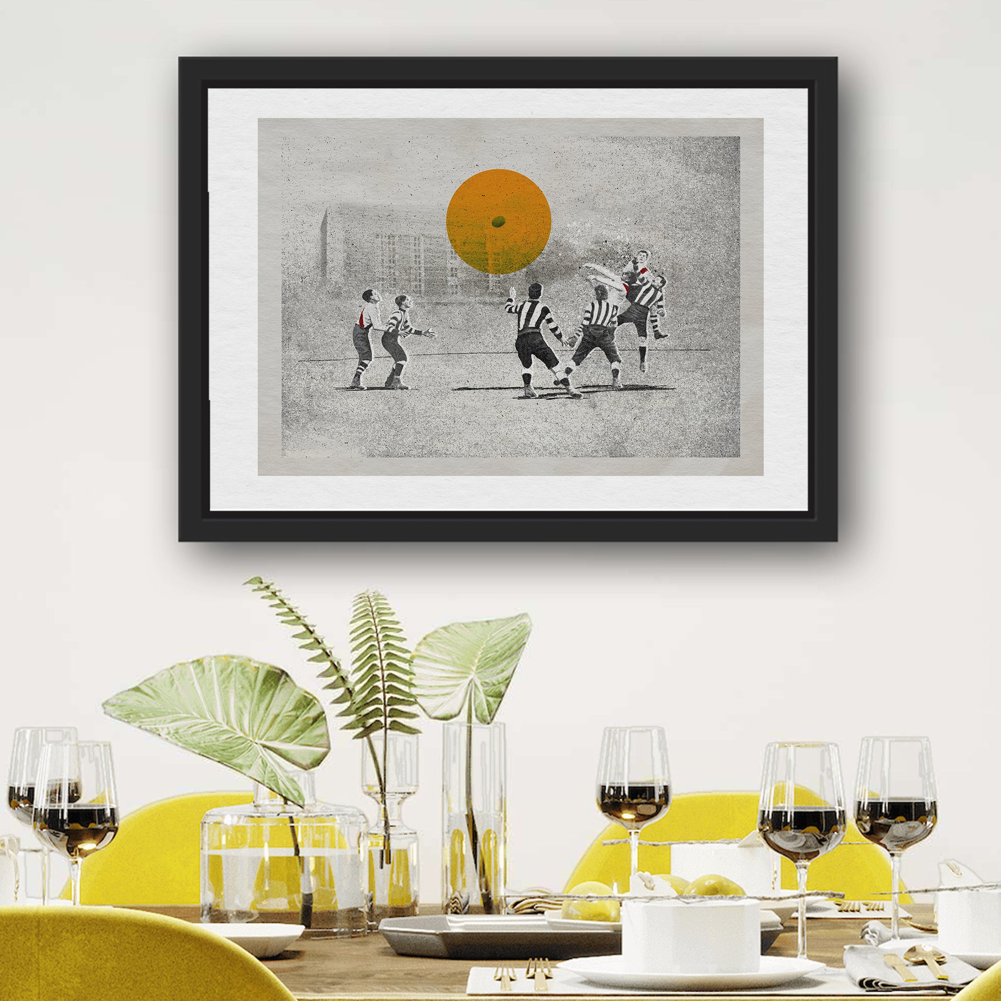 At the Contest – heritage football artwork wall print | Fisher Classics