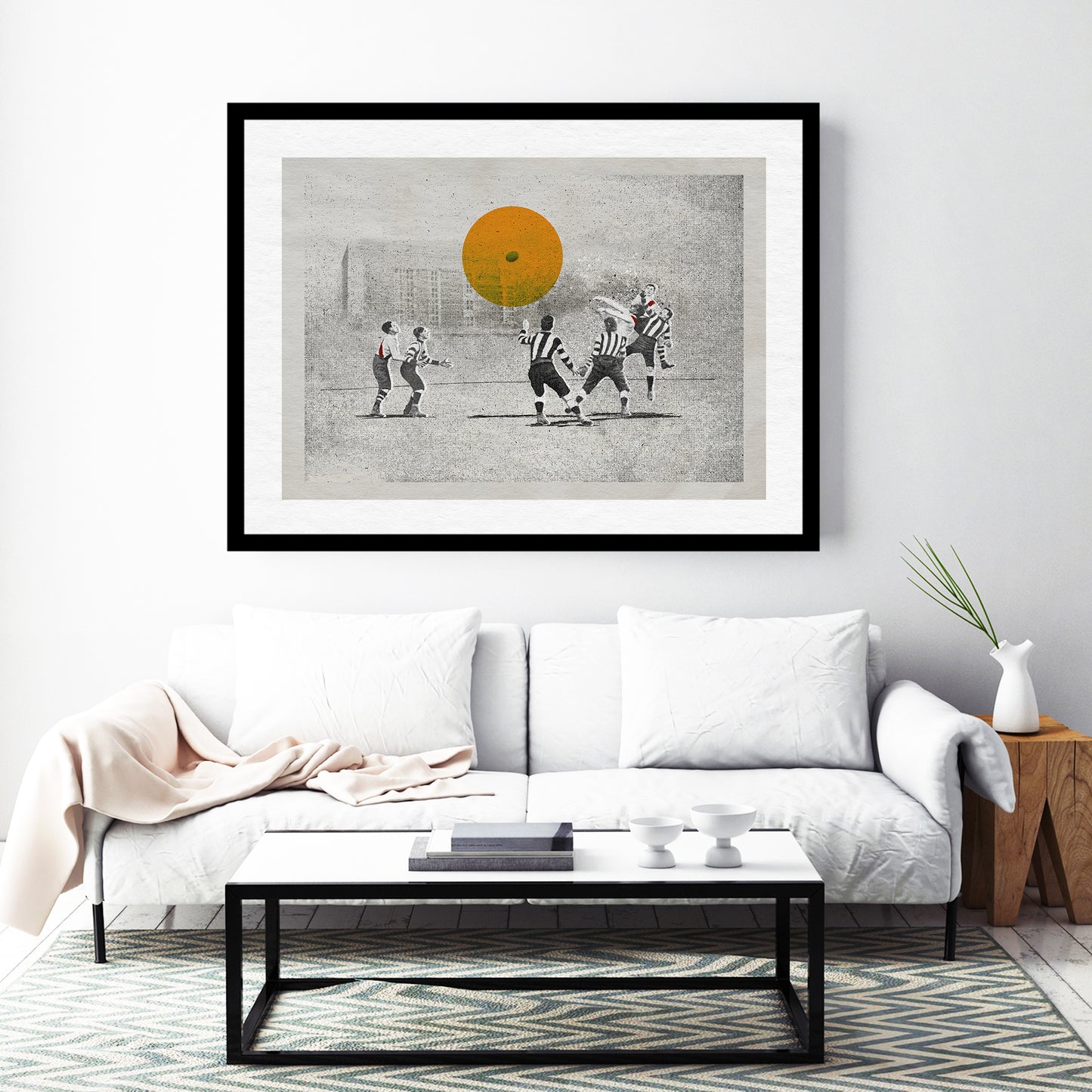 At the Contest – framed sports artwork studio shot | Fisher Classics