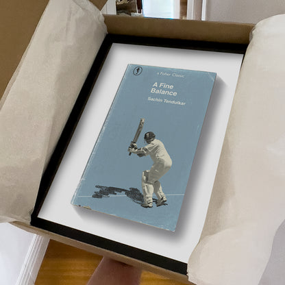 Fisher Classics Artwork - framed collectable of Sachin Tendulkar