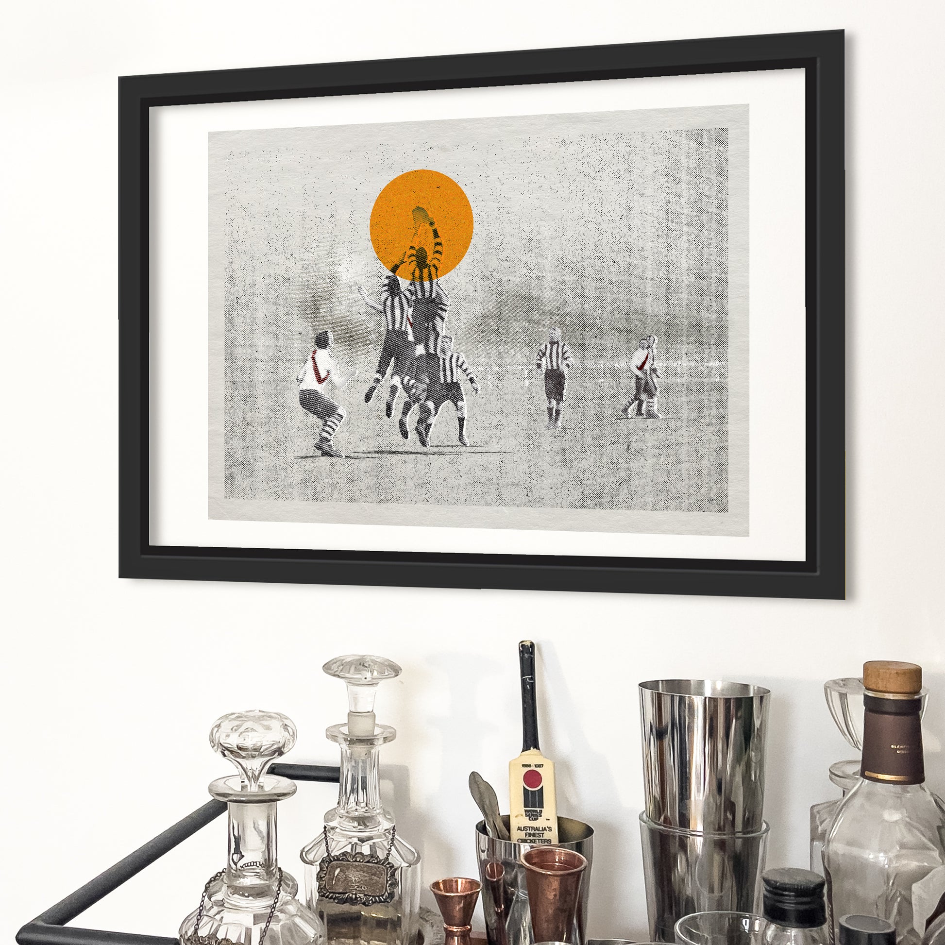 The Aerialists – framed wall art for modern man cave | Fisher Classics