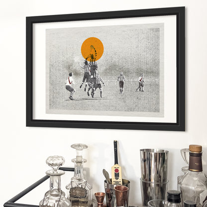 The Aerialists – framed wall art for modern man cave | Fisher Classics