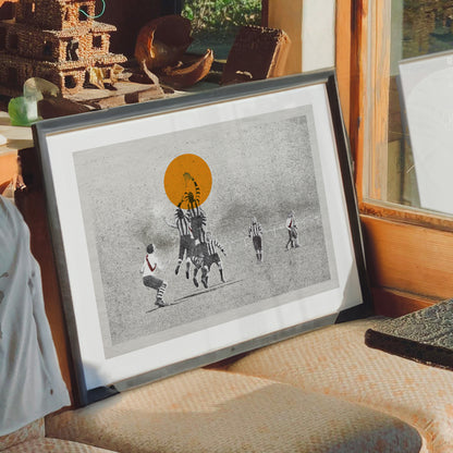 The Aerialists – Sporting Life framed print, open edition | Fisher Classics