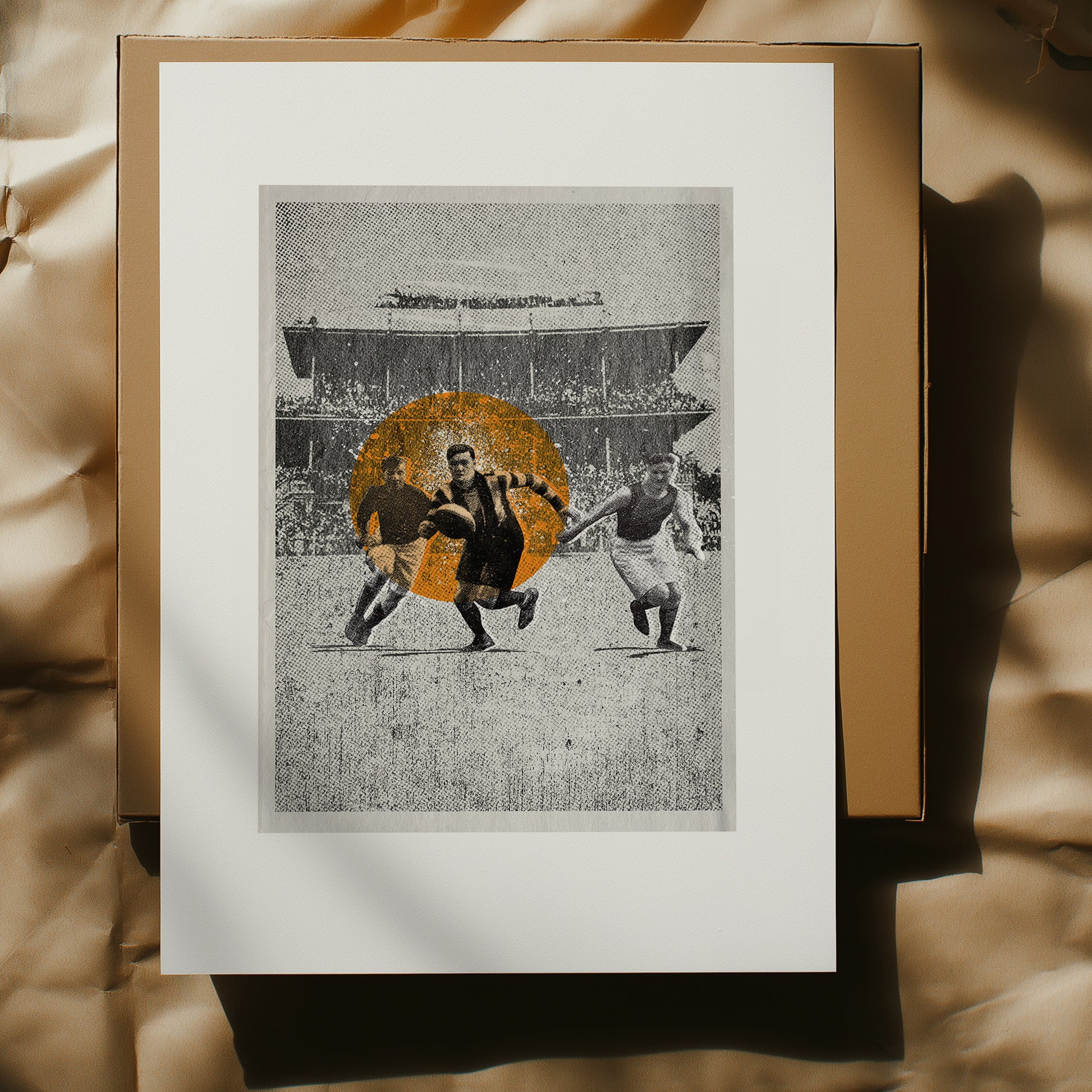 Chase – heritage football artwork print | Fisher Classics