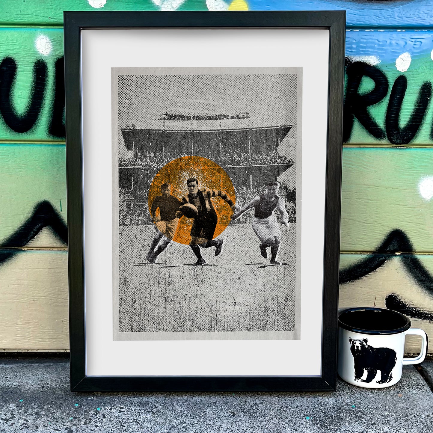 The Chase – open edition framed sports artwork | Fisher Classics