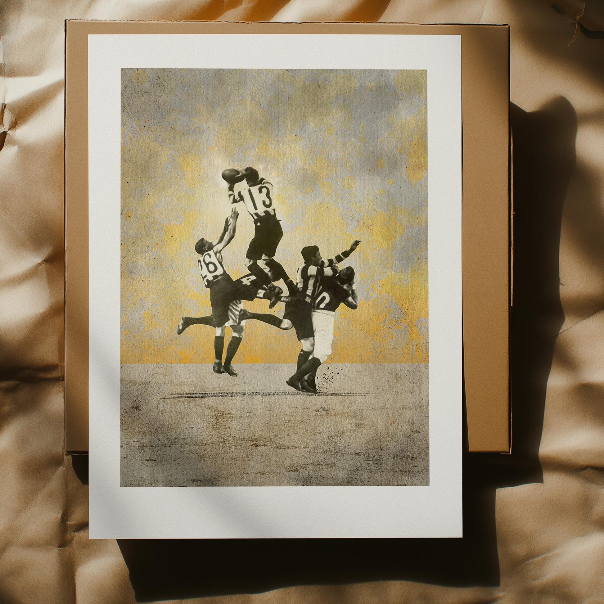 Open edition print of Dick Lee’s iconic mark at Victoria Park — ideal for framing or wall display in a modern man cave