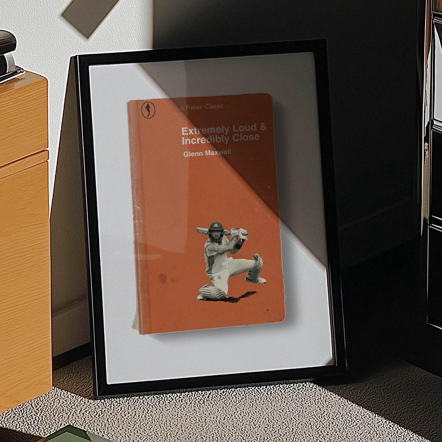 Maxwell artwork placed in cricket-themed man cave