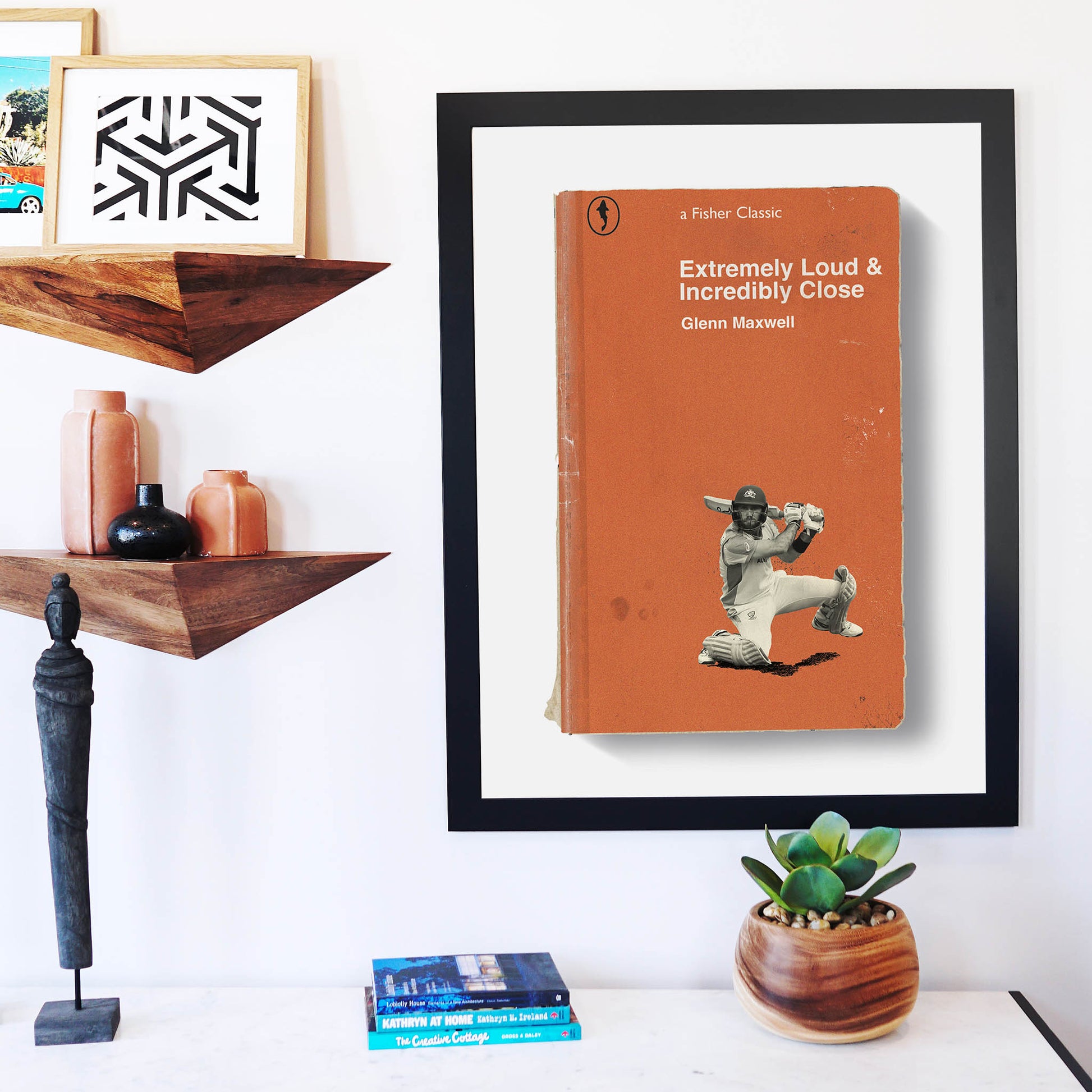 Maxwell artwork featured in modern room design