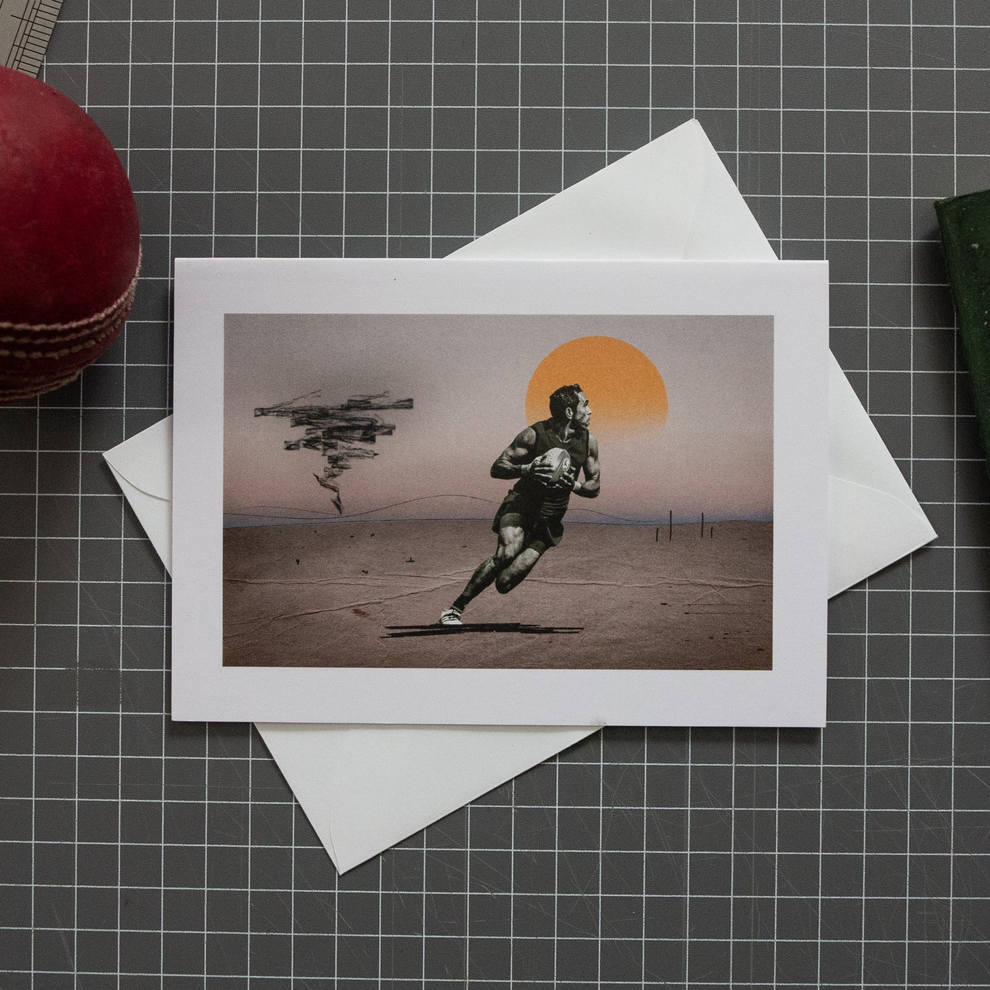 Eddie’s Journey football greeting card with envelope by Fisher Classics.