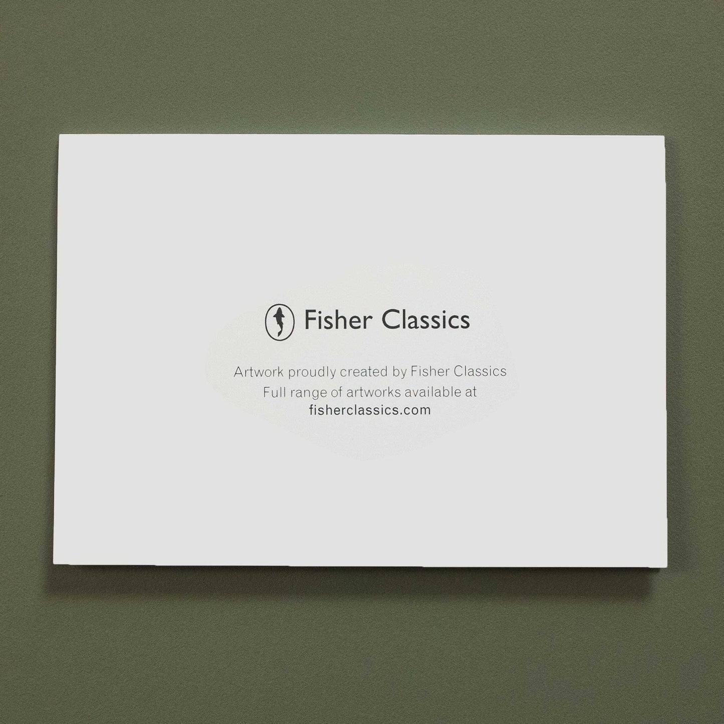 Fisher Classics horizontal greeting card.