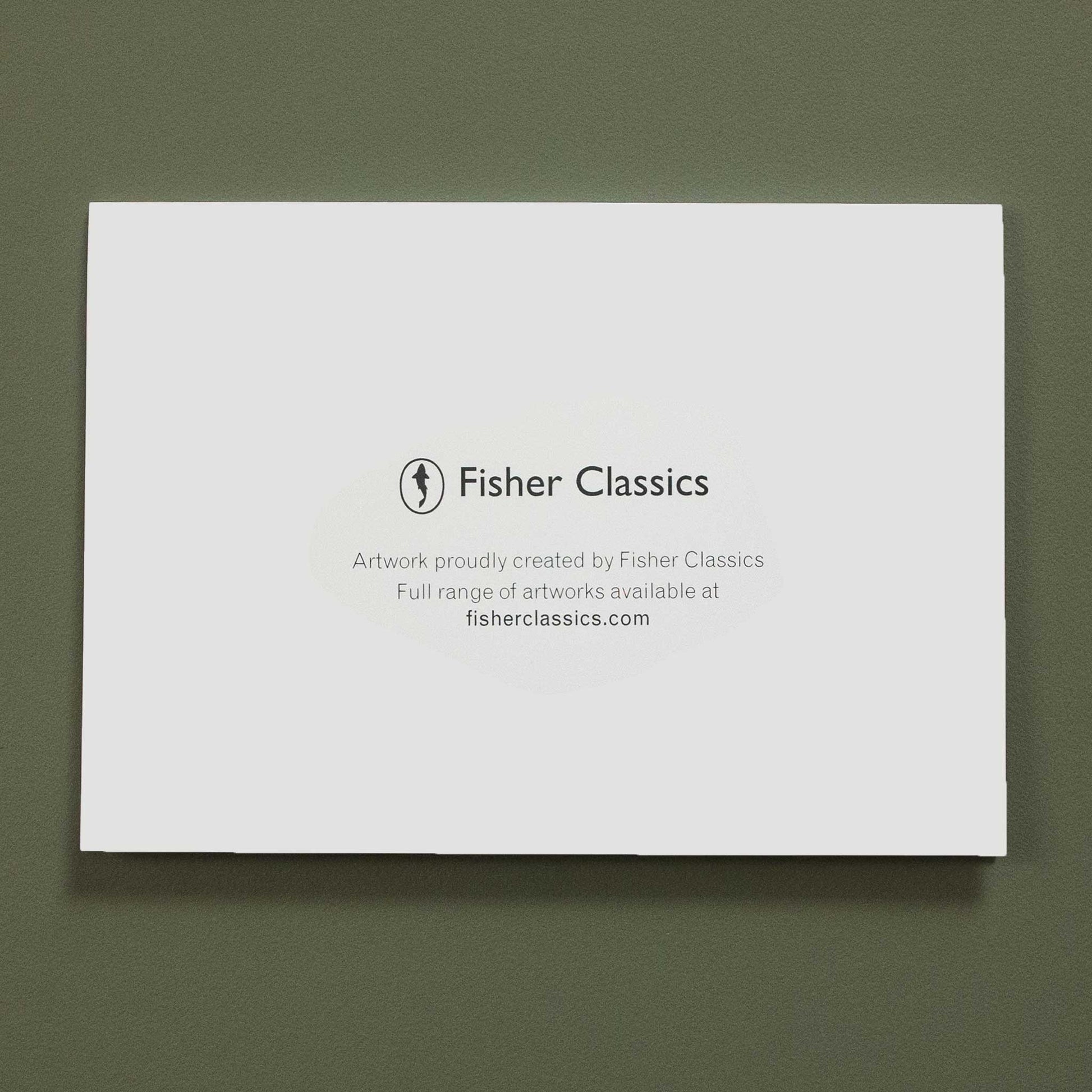 Fisher Classics horizontal greeting card.