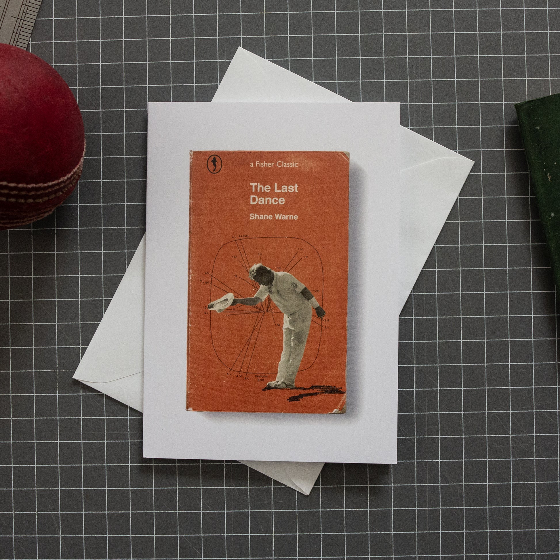 The Last Dance cricket greeting card with envelope by Fisher Classics.
