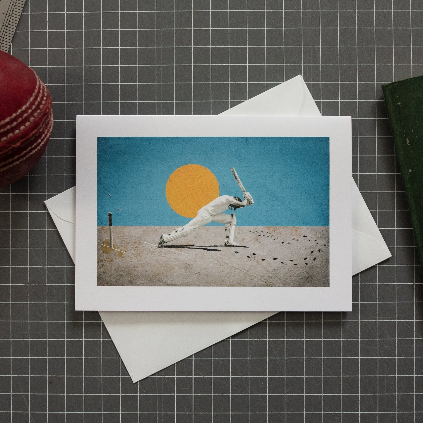 Willowman cricket greeting card with envelope by Fisher Classics.