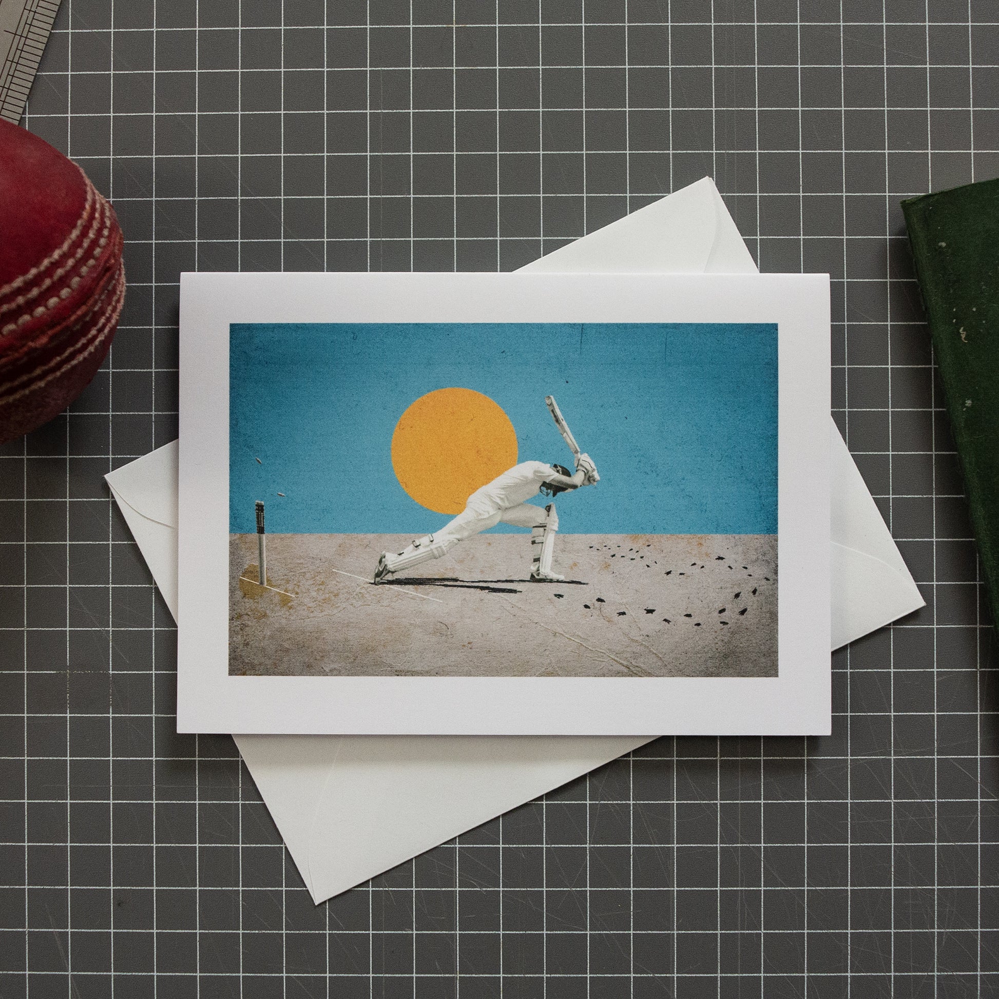 Willowman cricket greeting card with envelope by Fisher Classics.