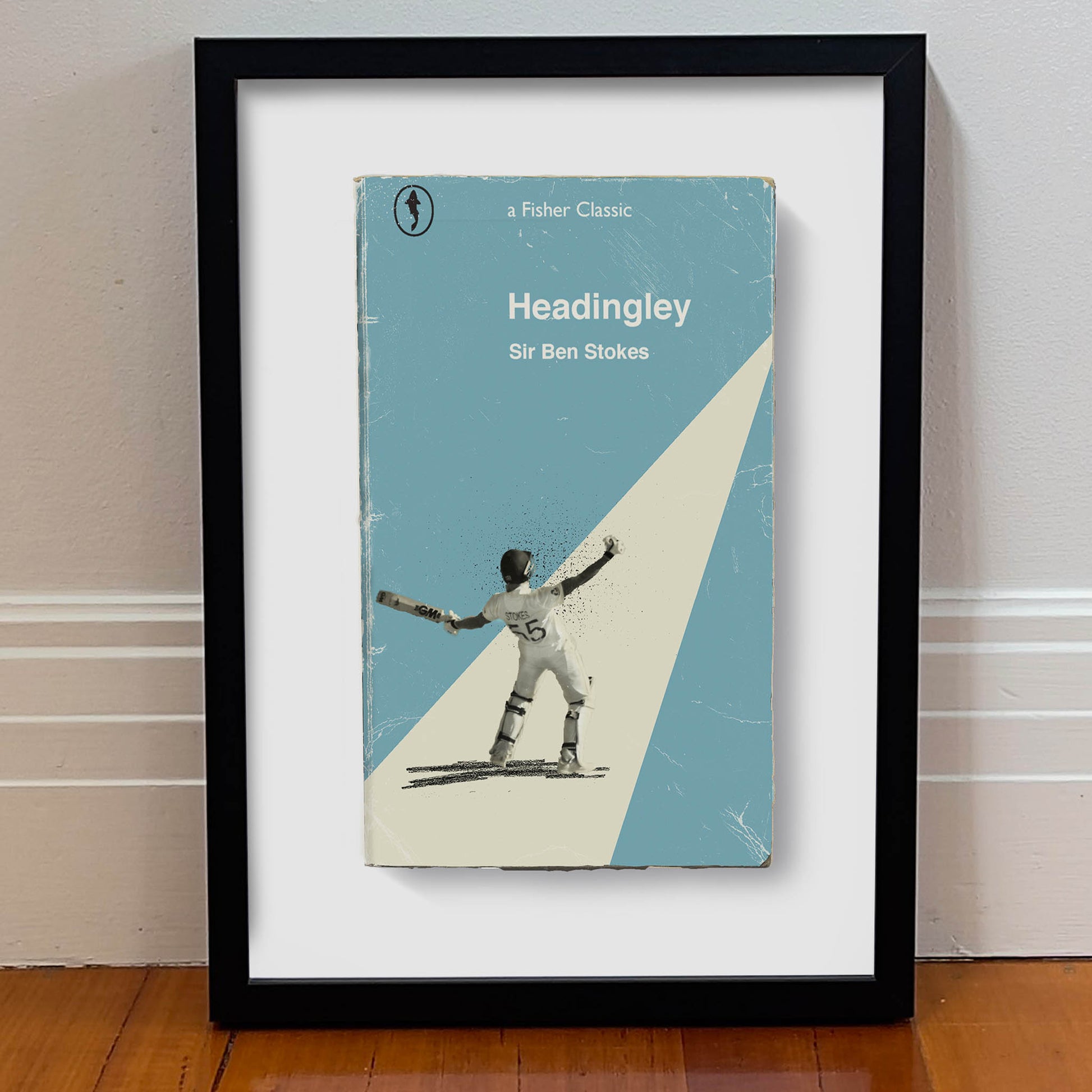 Framed artwork of Ben Stokes ‚ ideal for modern man cave design