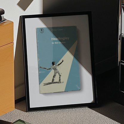 Ben Stokes cricket print styled inside a cool man cave space