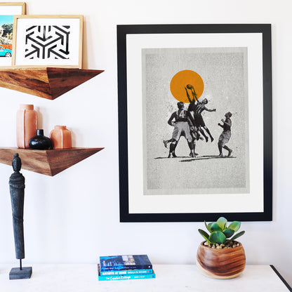 Hostilities – Carlton Collingwood Grand Final sporting artwork | Fisher Classics