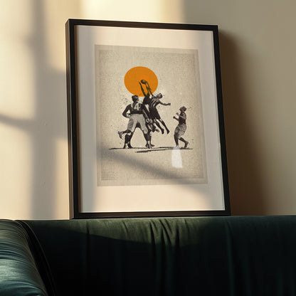 Hostilities – contemporary man cave sports print | Fisher Classics