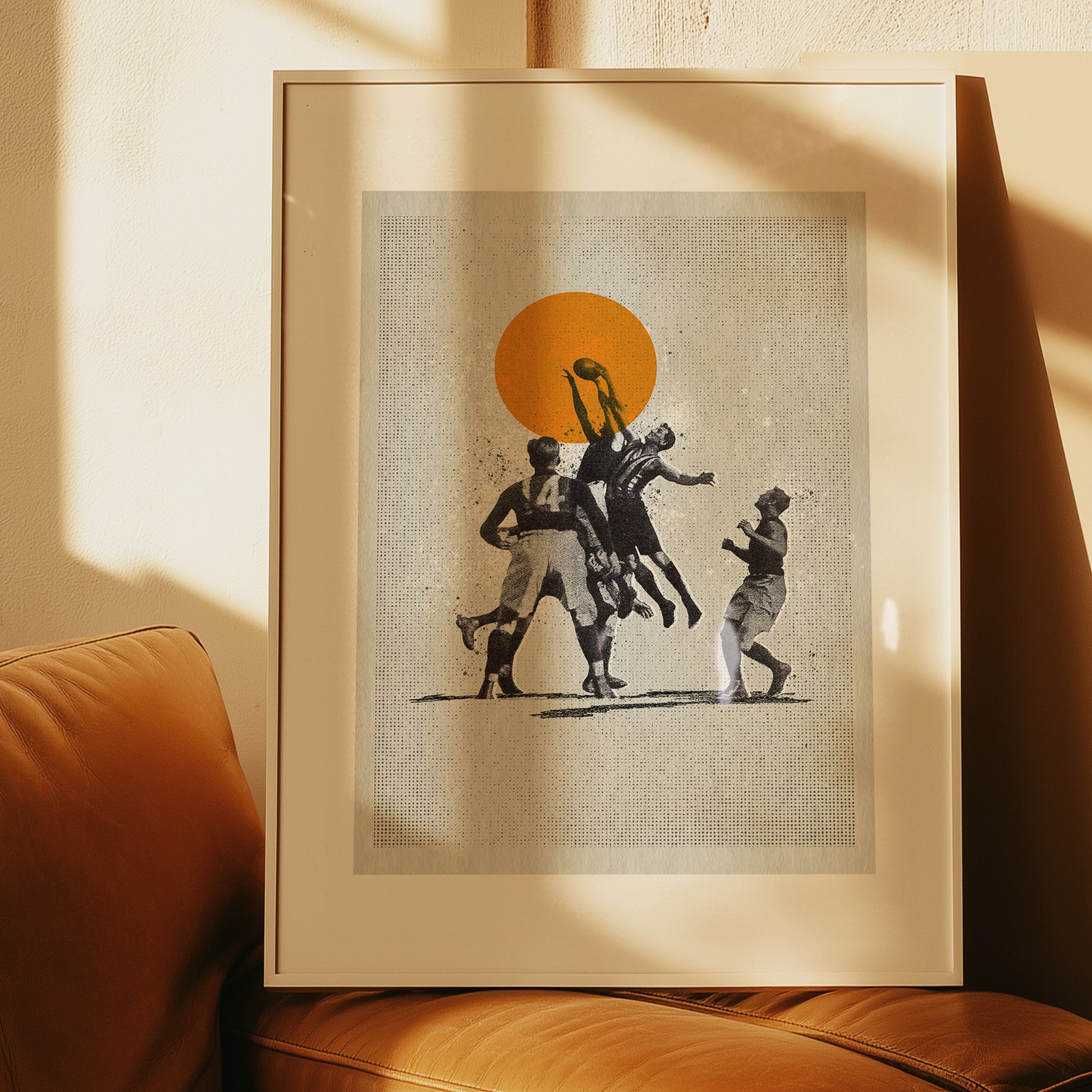 Hostilities – cool man cave football artwork print | Fisher Classics