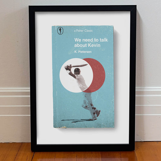 Framed artwork of Kevin Pietersen – perfect for modern man cave design