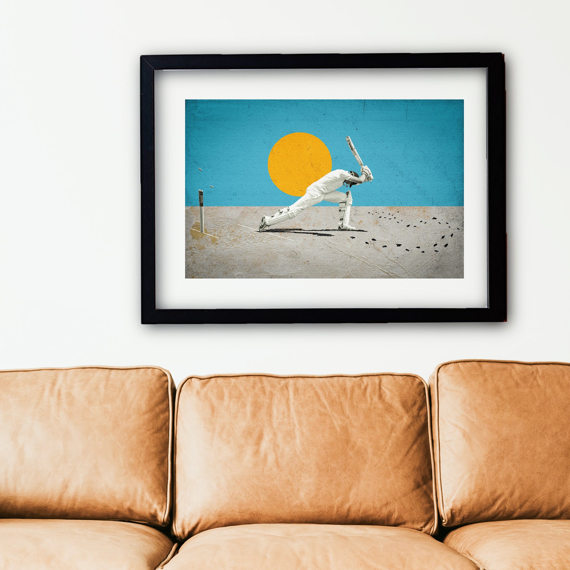 High-contrast Willowman collage – cool man cave feature
