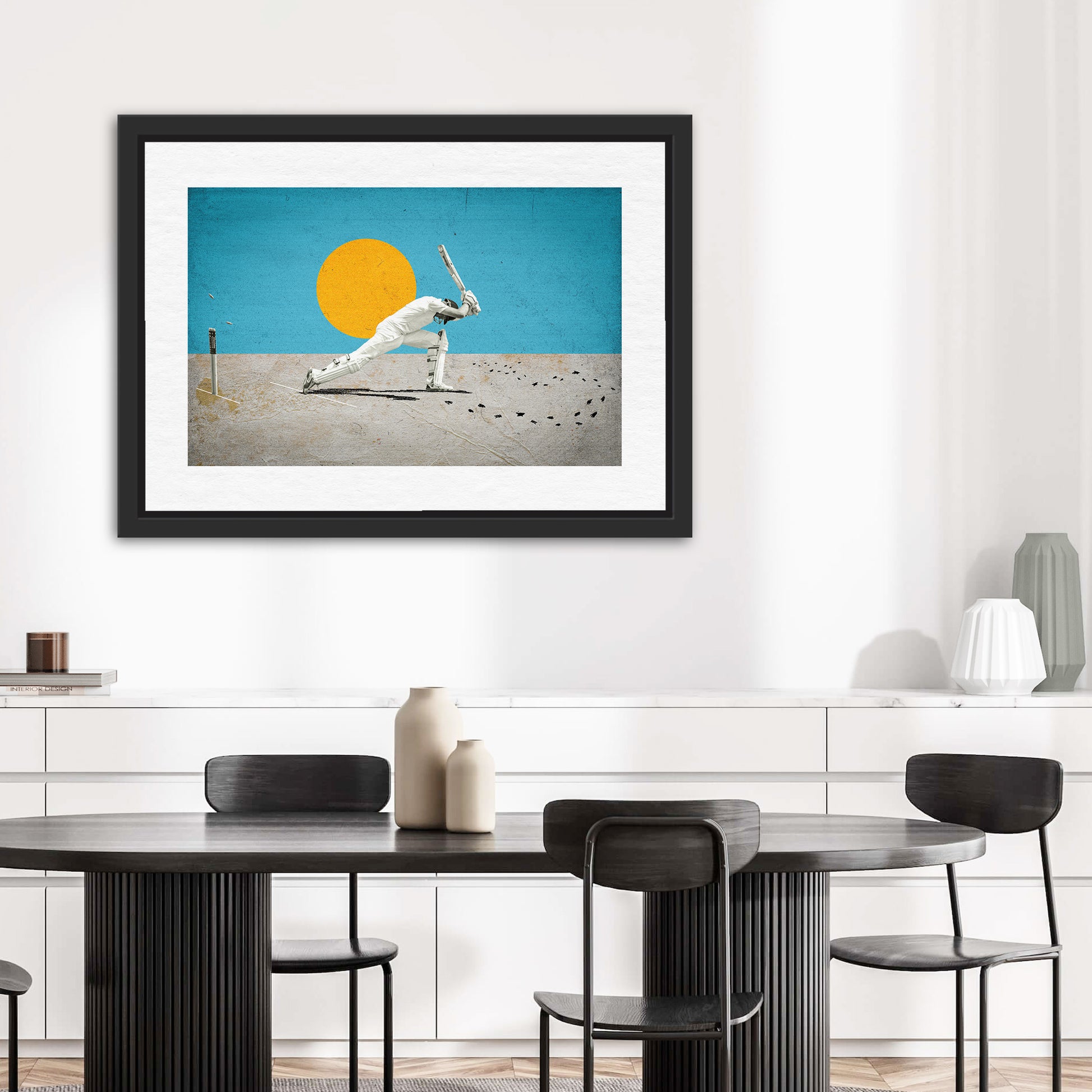 Framed Willowman poster – custom print for cricket fan
