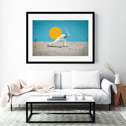 Willowman sports art – framed artwork ideal for man cave design
